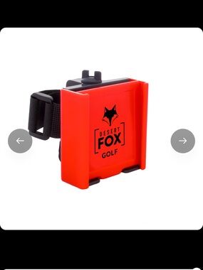 Red Phone Holster with Black StrapFox Golf Cell phone holder